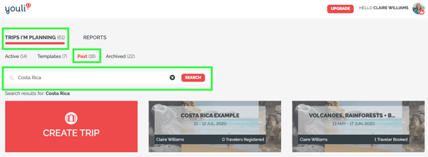 Search in Archived Tab